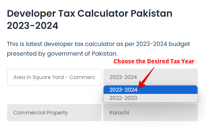 Choose Property type